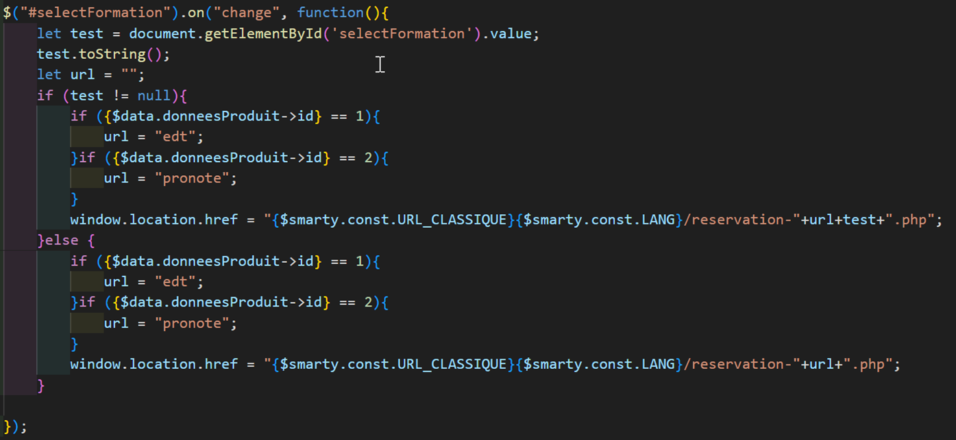 image code fonction avec évènement